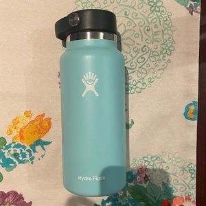 32oz Hydro Flask Wide Mouth Water Bottle + 2 caps/lids